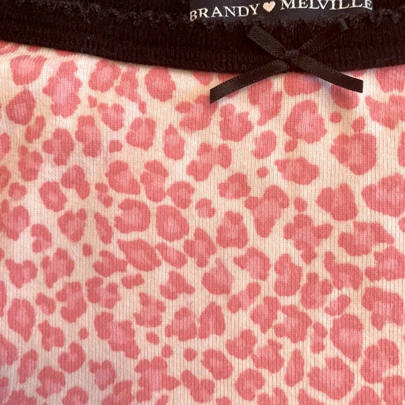 Brandy Melville pink cheetah Belle top - Picture 3 of 4